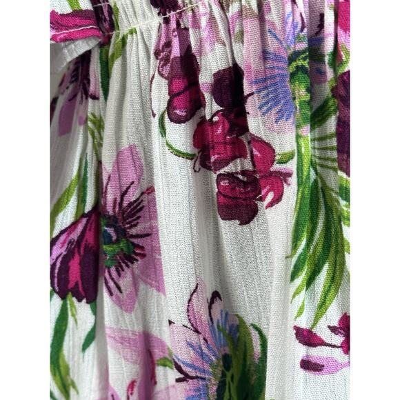 Ambience Women’s Top White Floral off The Shoulder Tub Y2K Top Size (L) - Picture 11 of 16